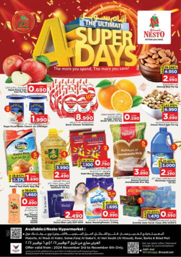 Oman - Muscat Nesto Hyper Market   offers in D4D Online. 4 Super Days. . Till 6th November