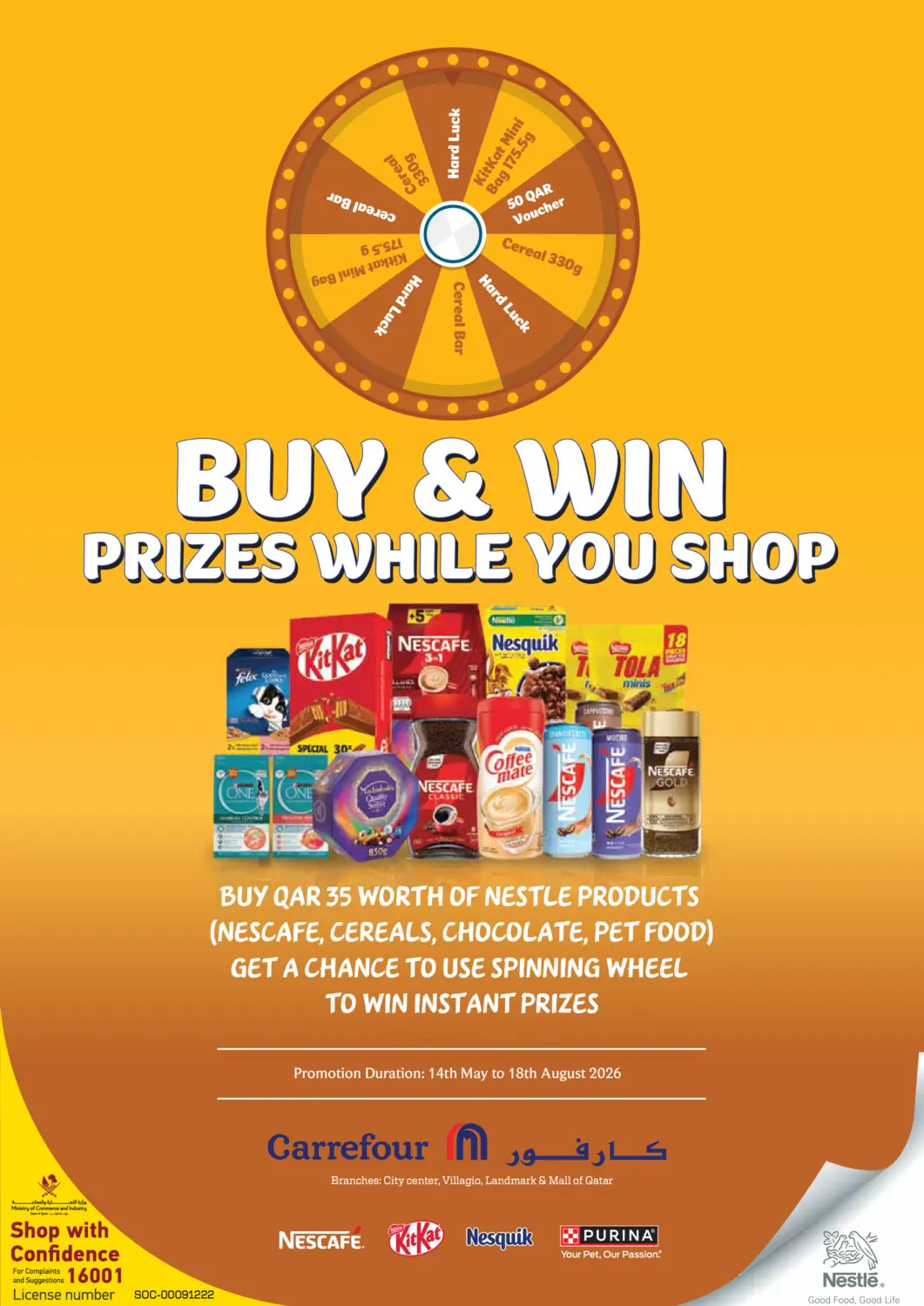 Qatar - Al Khor Carrefour offers in D4D Online. Buy & Win. . Till 18th August