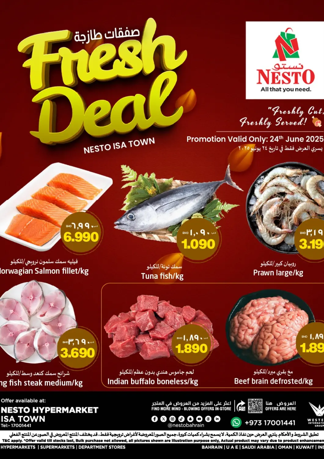 Bahrain NESTO  offers in D4D Online. Fresh Deal @ Isa Town. . Only On 24th June