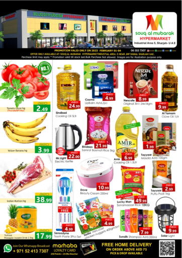 UAE - Sharjah / Ajman Souk Al Mubarak Hypermarket offers in D4D Online. Special Offer. . Till 04th February