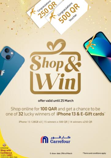 Qatar - Al Wakra Carrefour offers in D4D Online. SHOP & WIN. . Till 25th March
