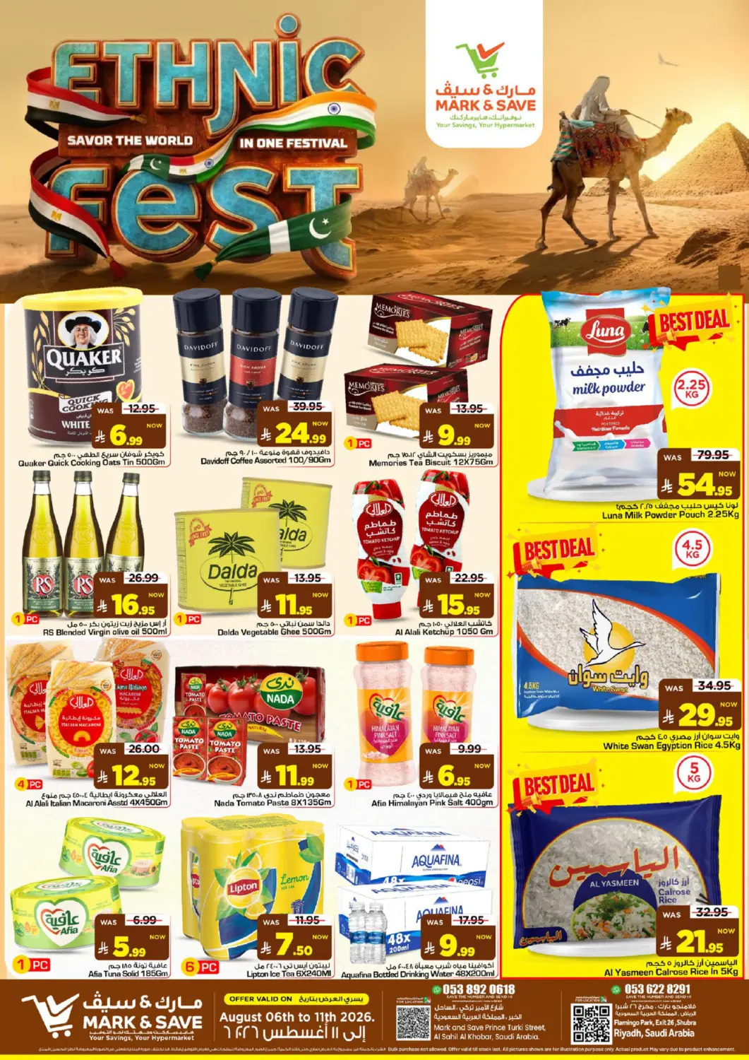 KSA, Saudi Arabia, Saudi - Al Khobar Mark & Save offers in D4D Online. Ethnic Fest. . Till 11th August