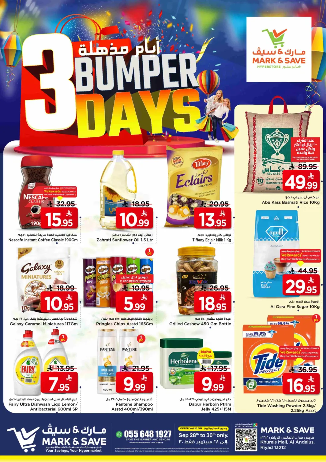 KSA, Saudi Arabia, Saudi - Riyadh Mark & Save offers in D4D Online. Bumper 3 Days. . Till 30th September
