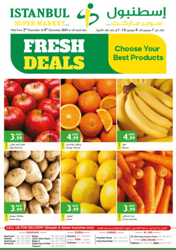 UAE - Ras al Khaimah Istanbul Supermarket offers in D4D Online. Fresh Deals. . Till 4th December