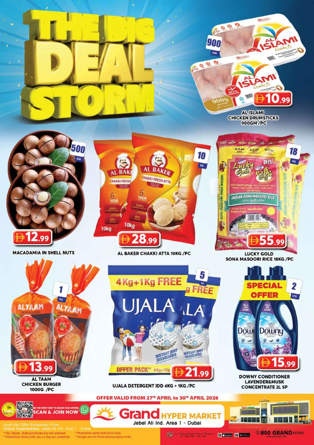 UAE - Dubai Grand Hyper Market offers in D4D Online. Jebel Ali, Ind Area 1, Dubai. . Till 30th April