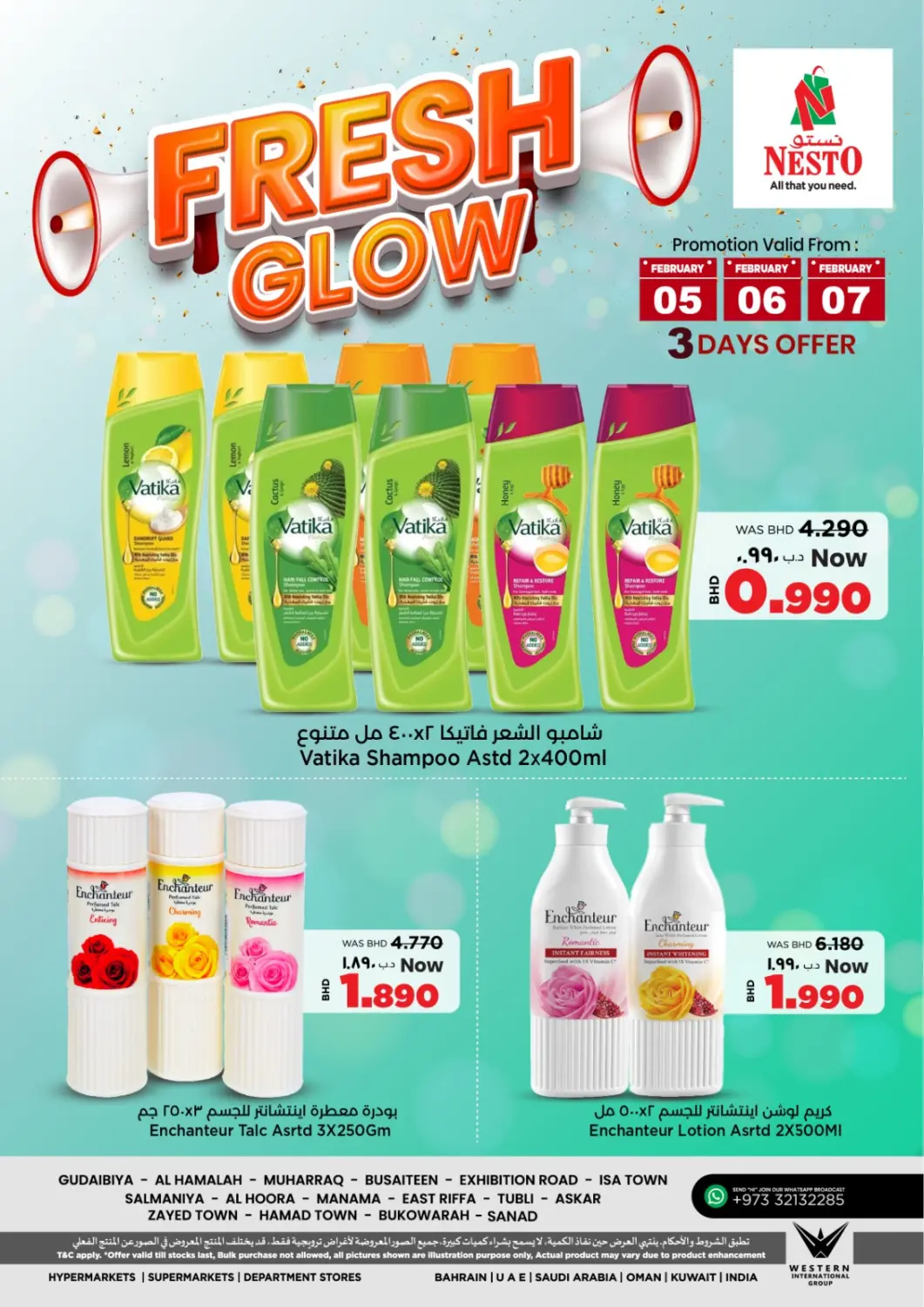 Bahrain NESTO  offers in D4D Online. Fresh Glow. . Till 7th February