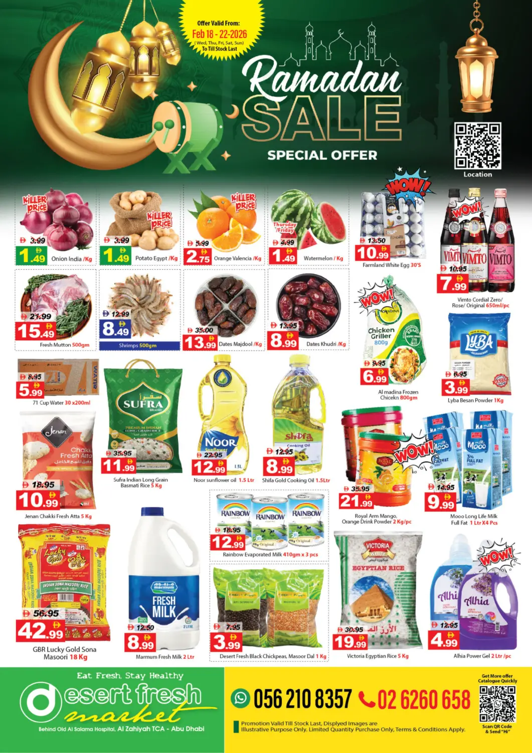 UAE - Abu Dhabi DESERT FRESH MARKET  offers in D4D Online. Al Zahiyah TCA- Abu Dhabi. . Till 22nd February