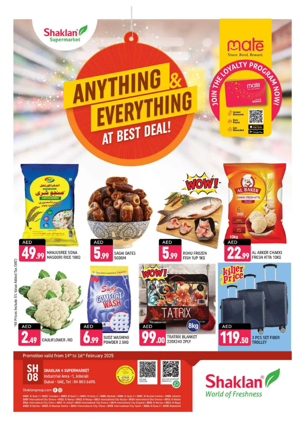 UAE - Dubai Shaklan  offers in D4D Online. Jebel Ali Ind Area 1- Dubai. . Till 16th February