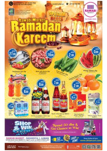 UAE - Sharjah / Ajman Rawabi Market Ajman offers in D4D Online. Ramadan Kareem@Rashidiya. . Till 04th April