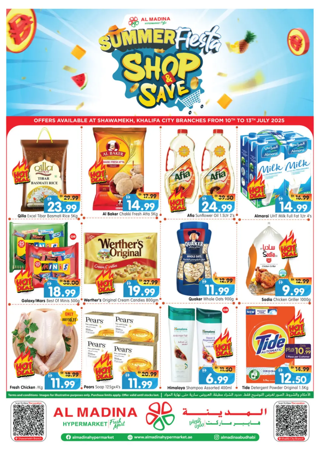 UAE - Abu Dhabi Al Madina Hypermarket offers in D4D Online. Shawamekh, Khalifa City- Abu Dhabi. . Till 13th July