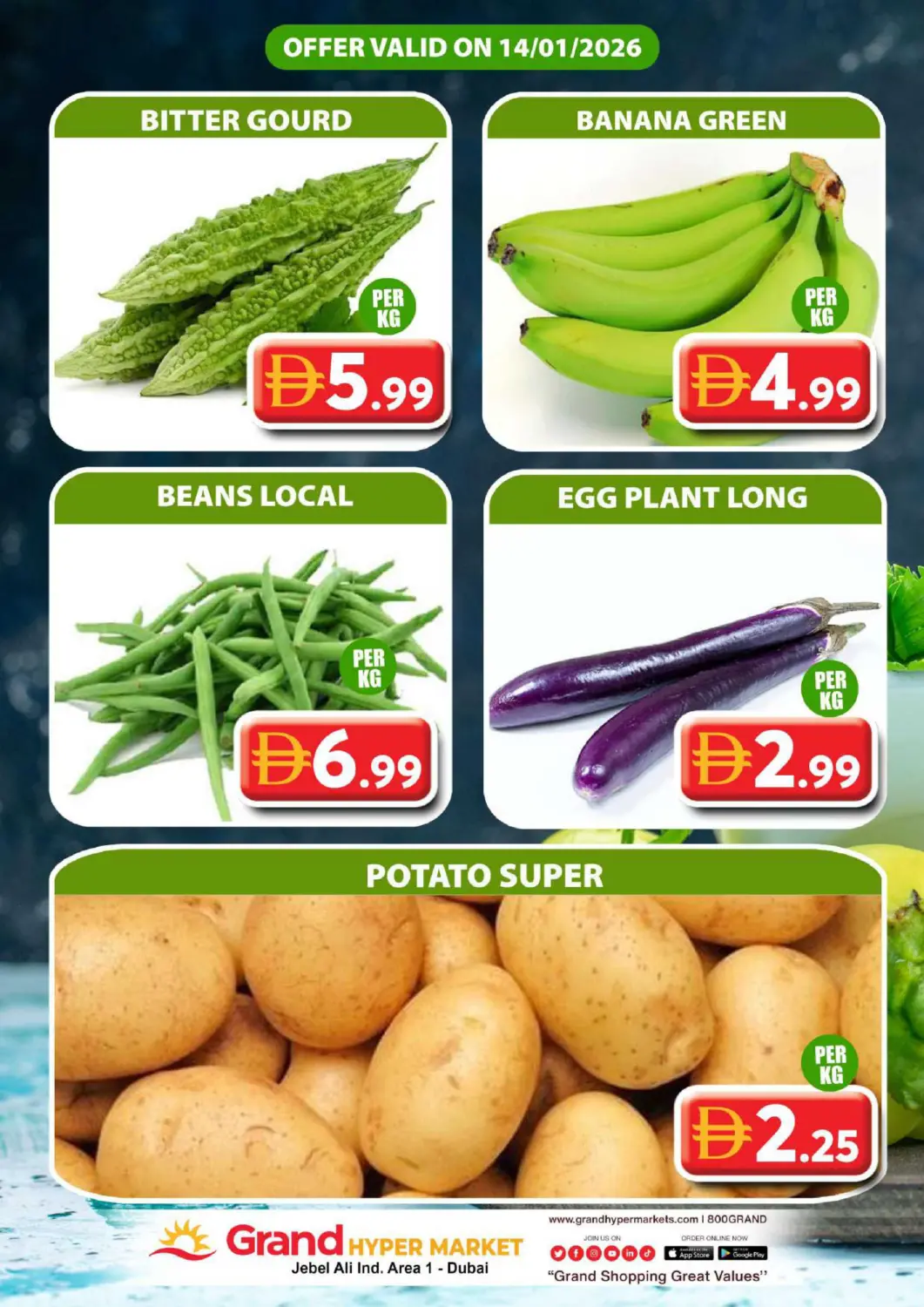 عروض جراند هايبر ماركت الإمارات العربية المتحدة , الامارات - دبي في دي٤دي أونلاين. جبل علي، المنطقة الصناعية ١-دبي. . فقط في ١٤ يناير