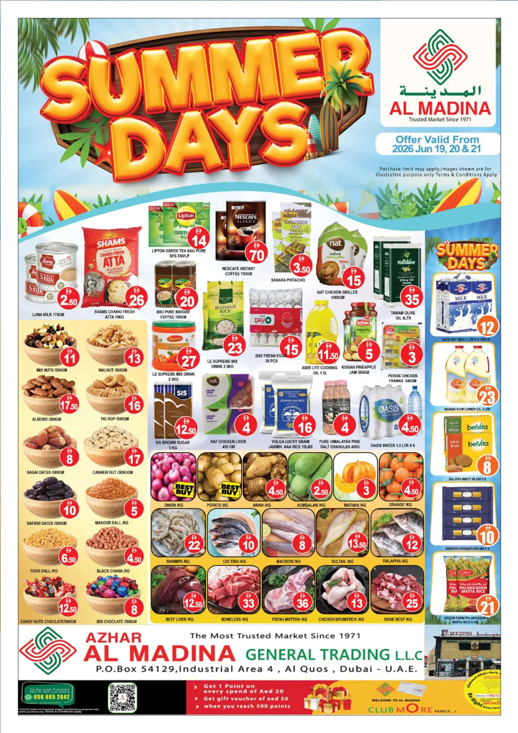 UAE - Dubai AL MADINA (Dubai) offers in D4D Online. Azhar GT - Al Qouz. . Till 21st June
