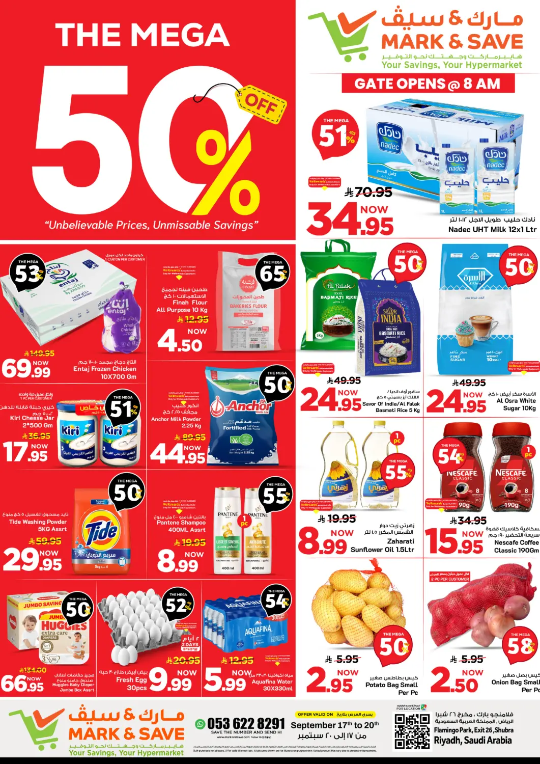 KSA, Saudi Arabia, Saudi - Riyadh Mark & Save offers in D4D Online. 50% Off. . Till 20th September
