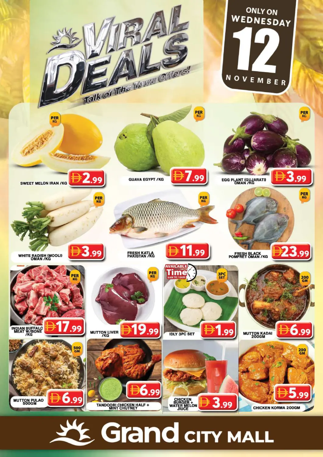UAE - Dubai Grand Hyper Market offers in D4D Online. City Mall, Dubai. . Only On 12th November