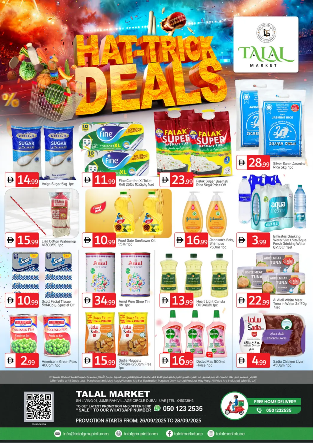 UAE - Dubai TALAL MARKET offers in D4D Online. Jumeirah Village Circle, Dubai. . Till 28th September