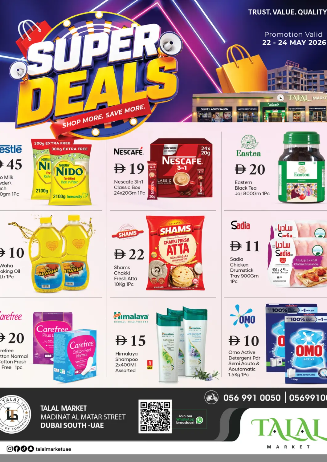 UAE - Dubai TALAL MARKET offers in D4D Online. Madinat Al Matar Street,Dubai. . Till 24th May
