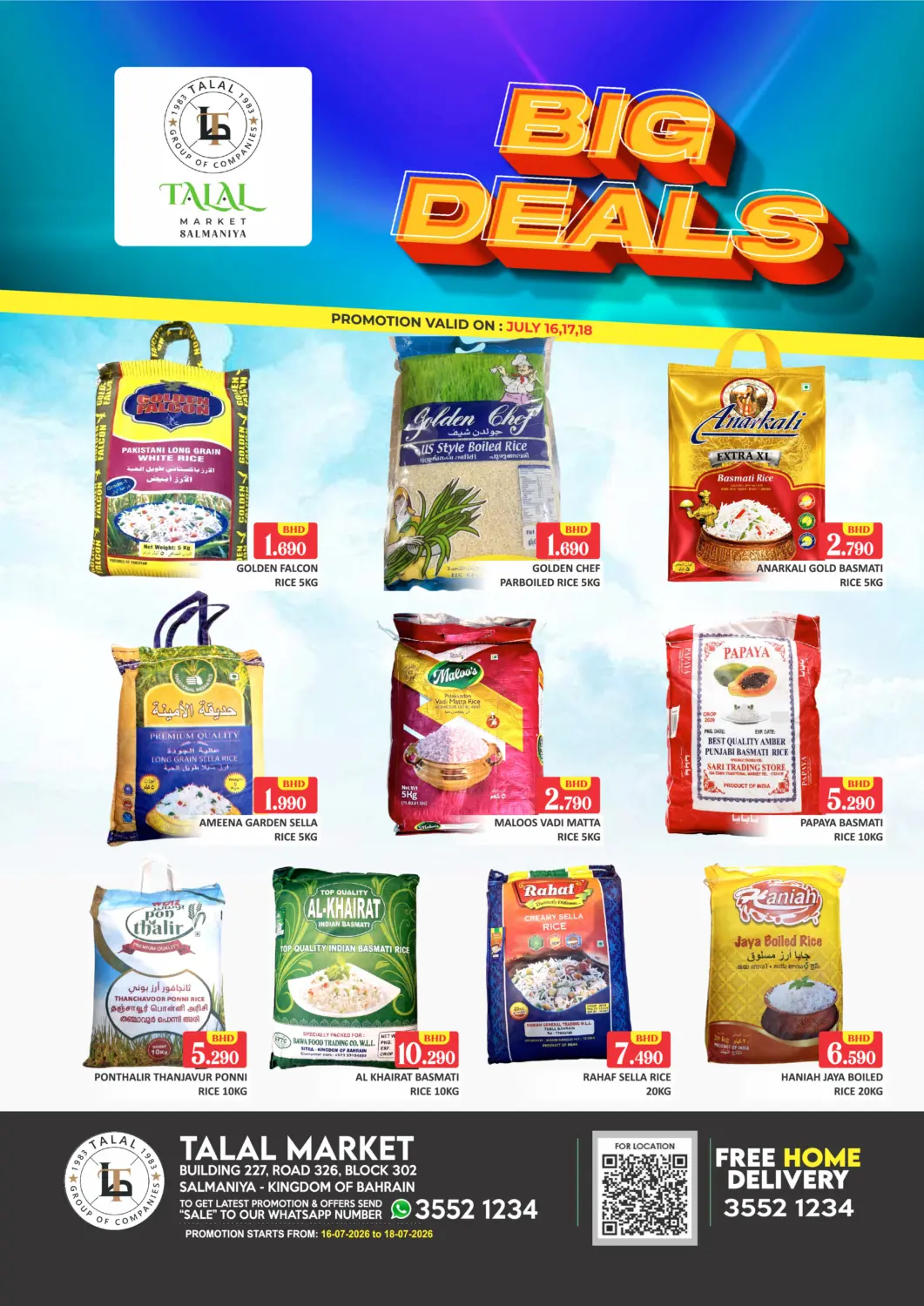 Bahrain Talal Markets offers in D4D Online. Big Deals - Salmaniya. . Till 18th July