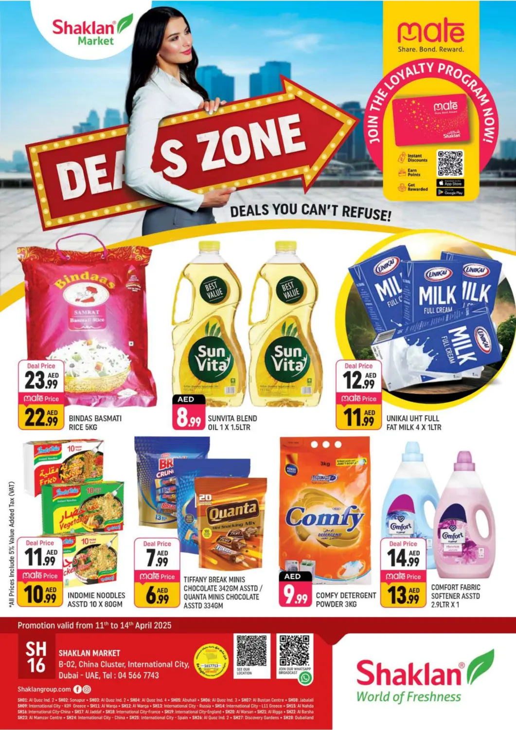 UAE - Dubai Shaklan  offers in D4D Online. B 02, China Cluster. . Till 14th April
