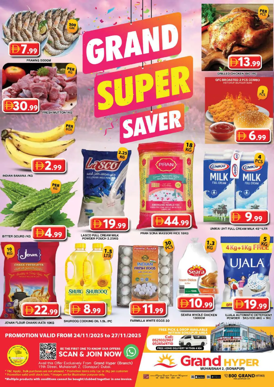 UAE - Dubai Grand Hyper Market offers in D4D Online. Muhaisinah 2 Sonapur. . Till 27th November