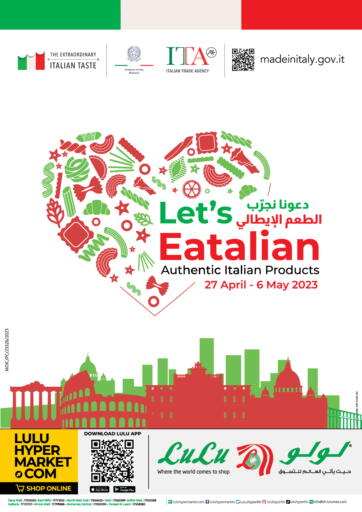 Bahrain LuLu Hypermarket offers in D4D Online. Let's Eatalian. . Till 6th May
