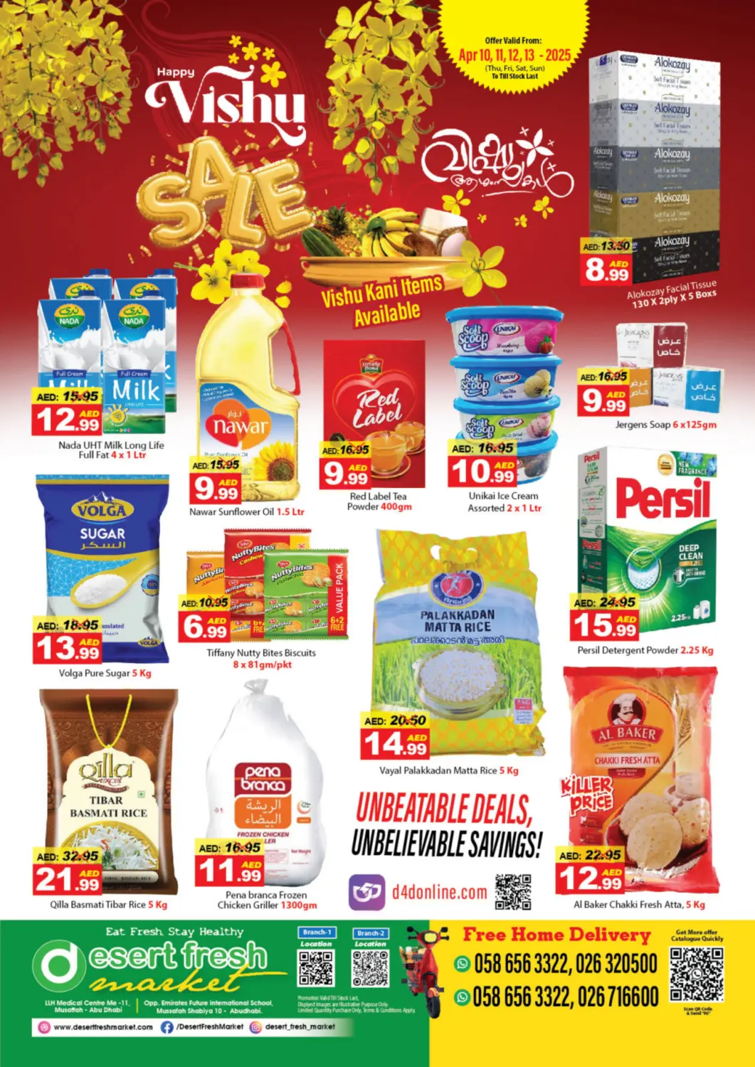 UAE - Abu Dhabi DESERT FRESH MARKET  offers in D4D Online. Happy Vishu Sale. . Till 13th April