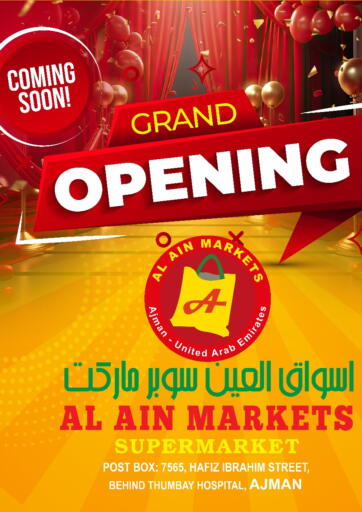 UAE - Sharjah / Ajman Al Ain Market offers in D4D Online. Grand Opening. . Till 27th February