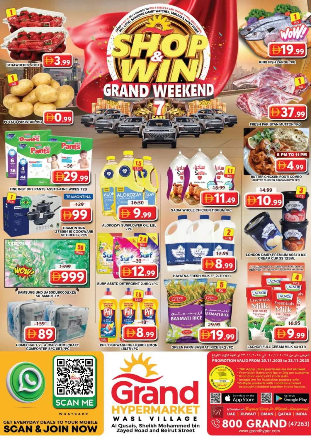 UAE - Dubai Grand Hyper Market offers in D4D Online. Wasl Village, Dubai. . Till 23rd November