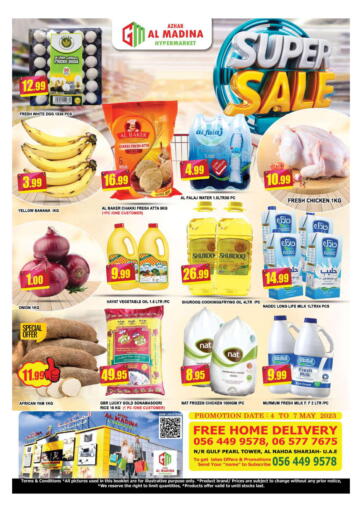 UAE - Sharjah / Ajman Azhar Al Madina Hypermarket offers in D4D Online. Al Nahda -Sharjah. . Till 7th May