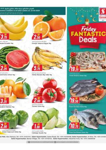 Qatar - Doha Safari Hypermarket offers in D4D Online. Friday Fantastic Deals. . Only On 22nd March