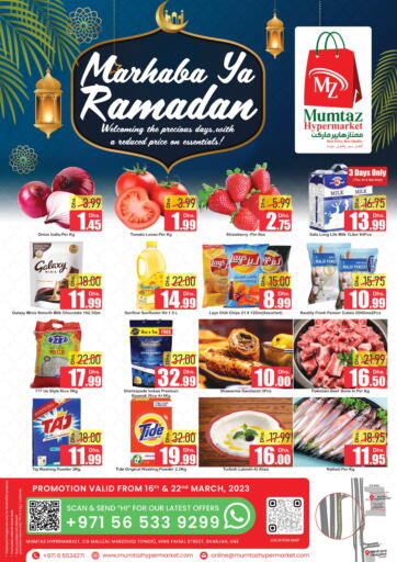 UAE - Sharjah / Ajman Mumtaz Hypermarket LLC offers in D4D Online. Ramadan Offers. . Till 22nd March