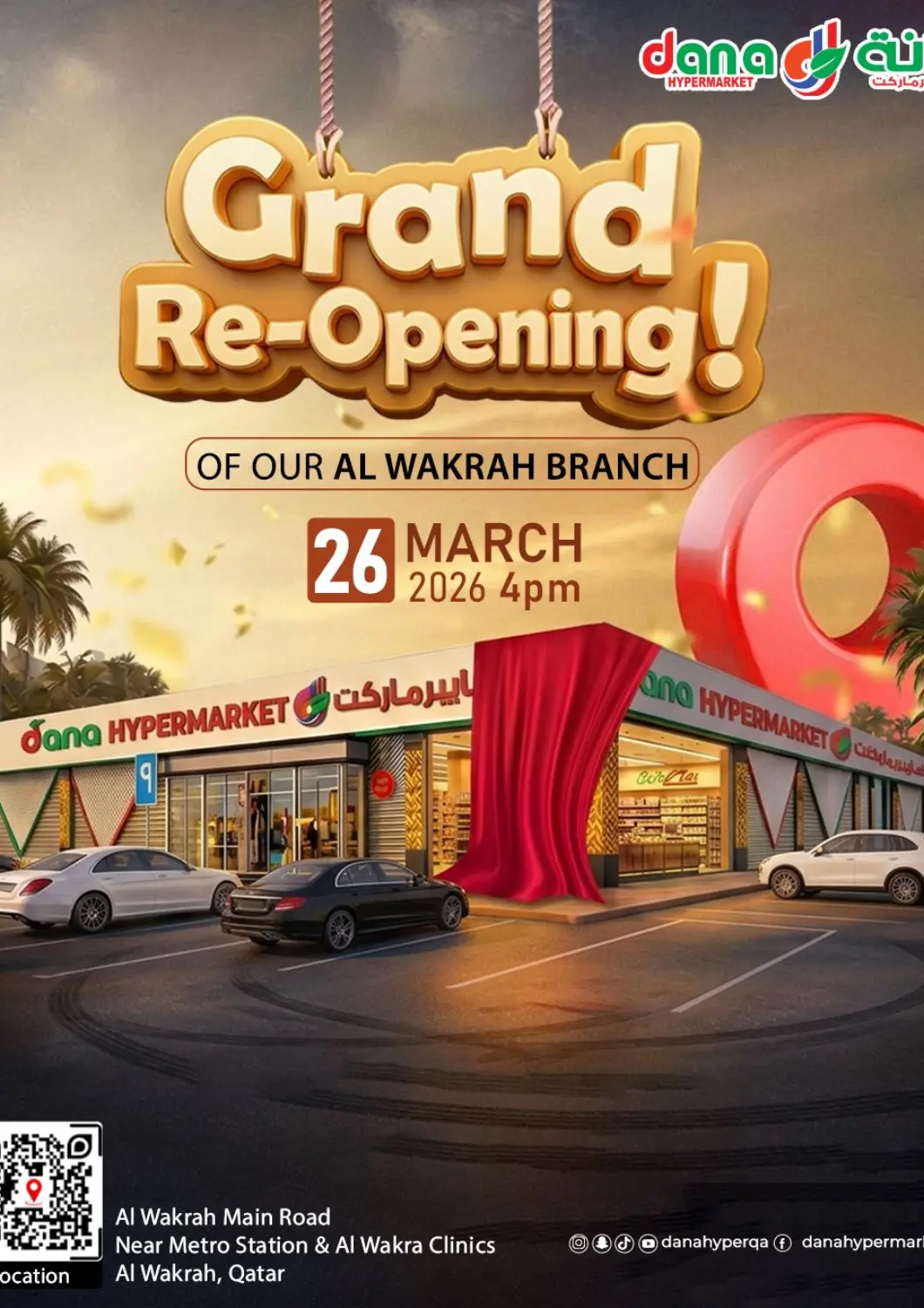 Qatar - Doha Dana Hypermarket offers in D4D Online. Grand Re Opening. . Till 26th March