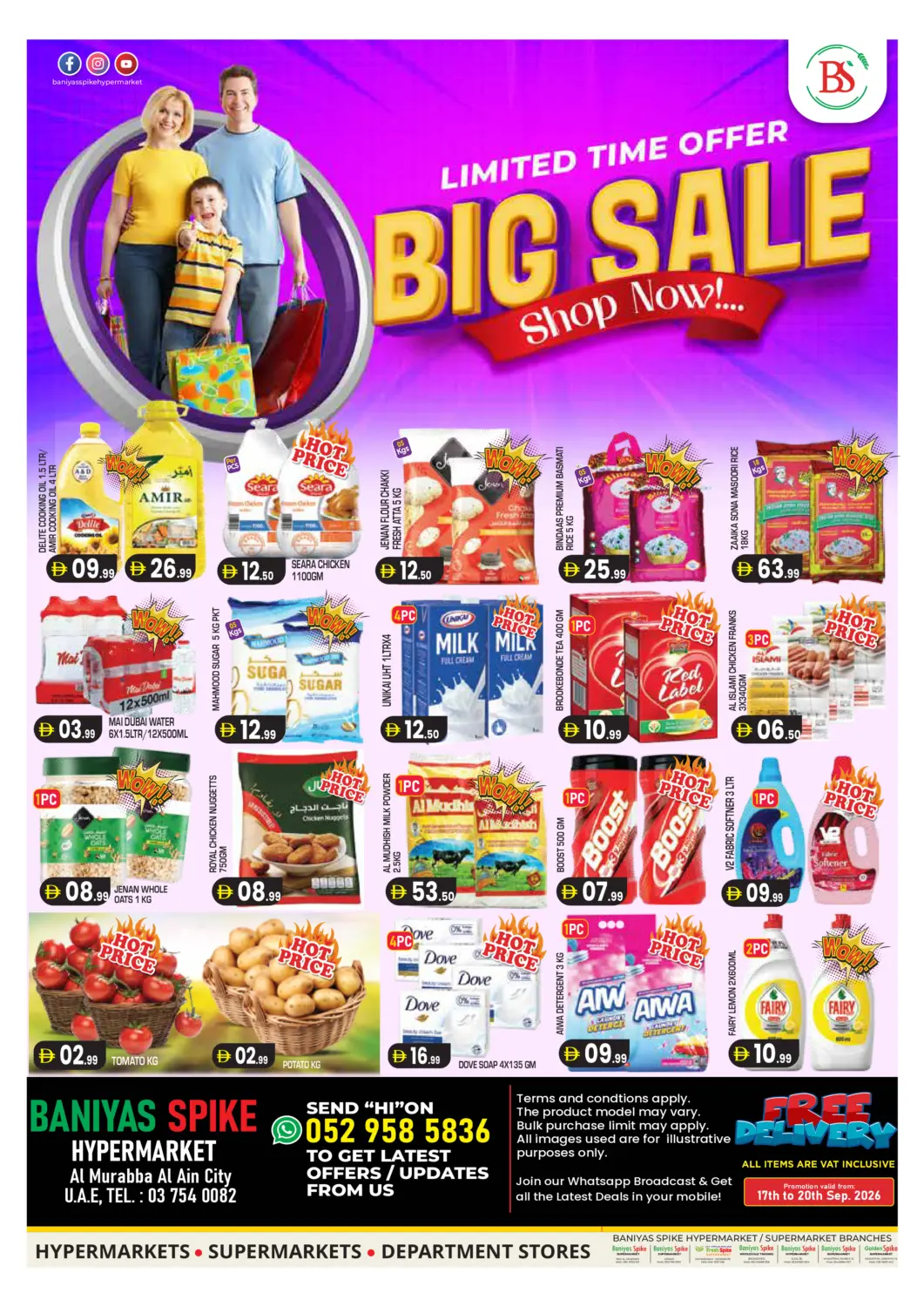 UAE - Al Ain Baniyas Spike  offers in D4D Online. Al Murabba, Al Ain City. . Till 20th September