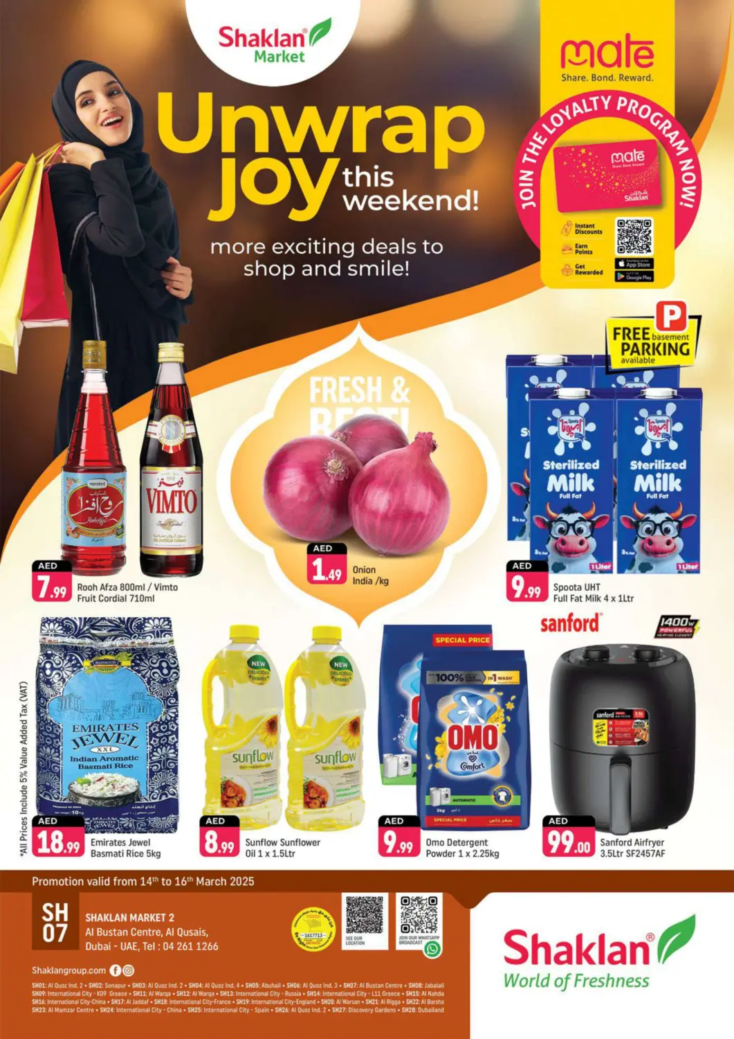 UAE - Dubai Shaklan  offers in D4D Online. Al Bustan Centre, Al Qusais- Dubai. . Till 16th March