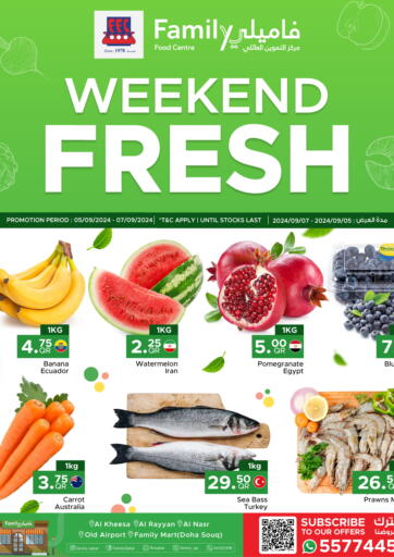 Qatar - Al Khor Family Food Centre offers in D4D Online. Weekend Fresh. . Till 7th September