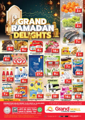 UAE - Sharjah / Ajman Grand Hyper Market offers in D4D Online. Grand Mall Sharjah. . Till 16th March