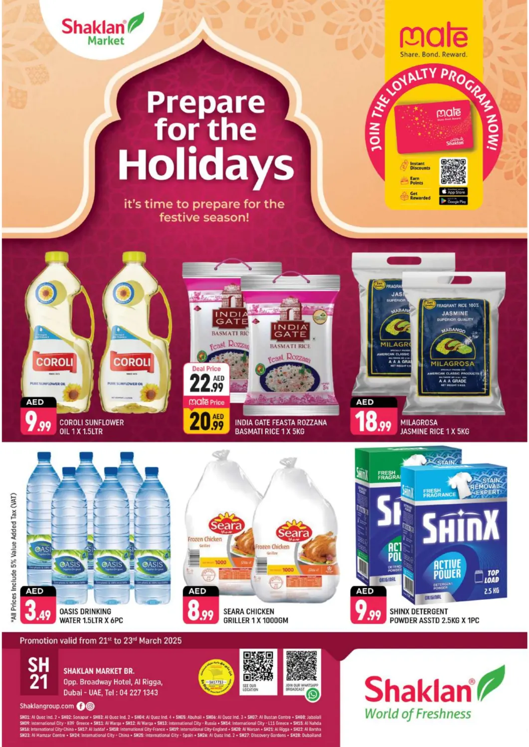 UAE - Dubai Shaklan  offers in D4D Online. Al Rigga - Dubai. . Till 23rd March