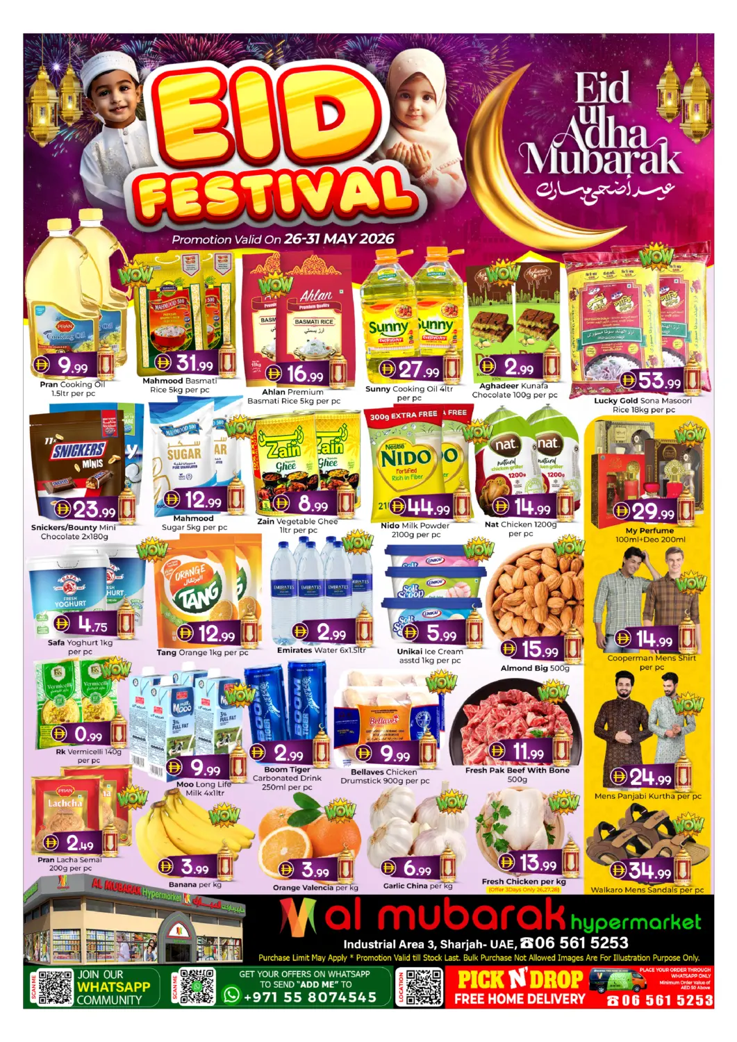 UAE - Sharjah / Ajman Mubarak Hypermarket Sharjah offers in D4D Online. Eid Festival. . Till 31st May