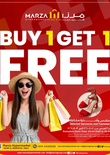 BUY 1 GET 1 FREE