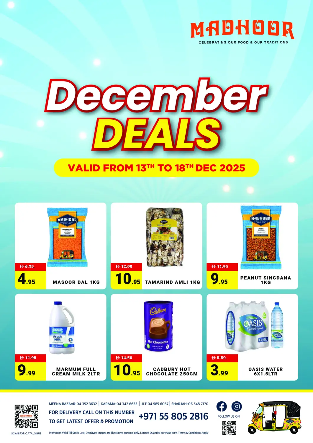 UAE - Dubai MADHOOR SUPERMARKET L.L.C offers in D4D Online. December Deals. . Till 18th December
