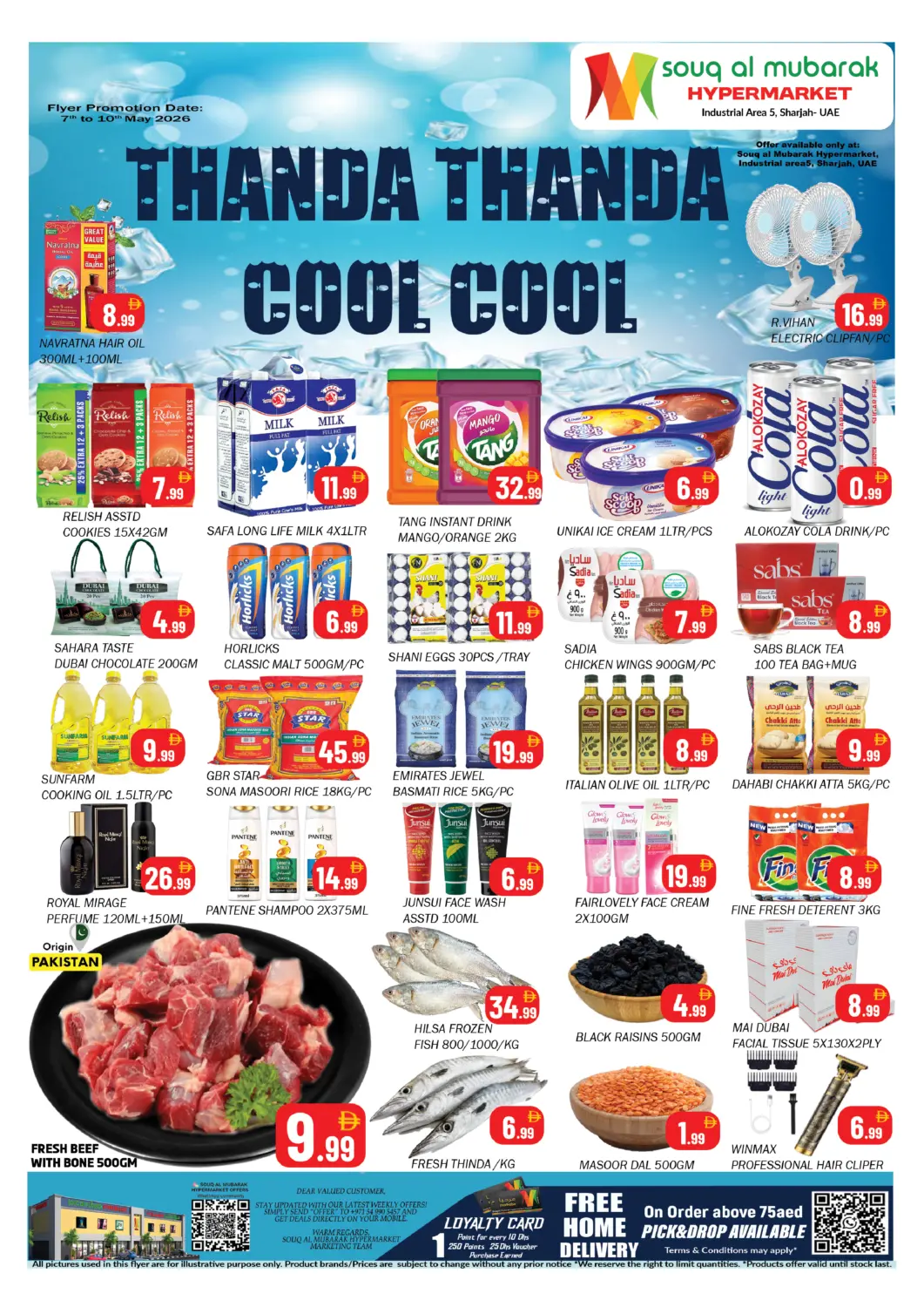 UAE - Sharjah / Ajman Souk Al Mubarak Hypermarket offers in D4D Online. Industrial Area 5 , Sharjah. . Till 10th May