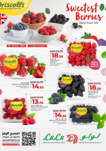 KSA, Saudi Arabia, Saudi - Jeddah LULU Hypermarket offers in D4D Online. Sweetest Berries. . Till 9th July