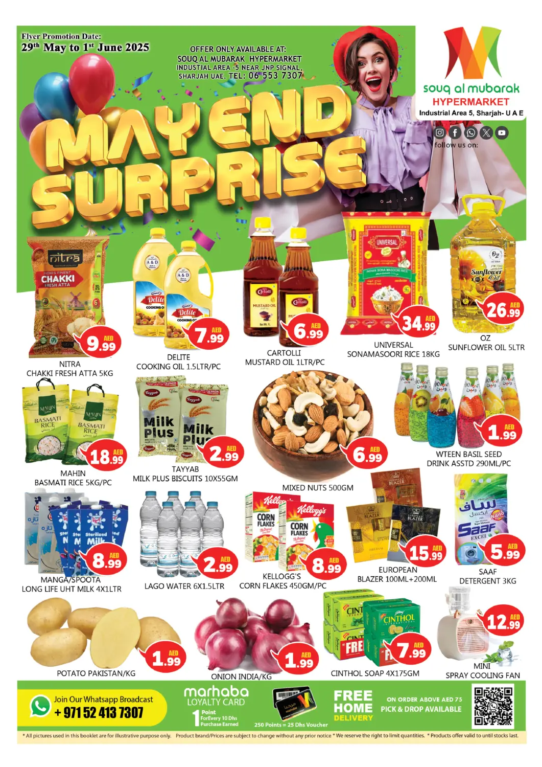 UAE - Sharjah / Ajman Souk Al Mubarak Hypermarket offers in D4D Online. Industrial Area 5, Sharjah. . Till 1st June