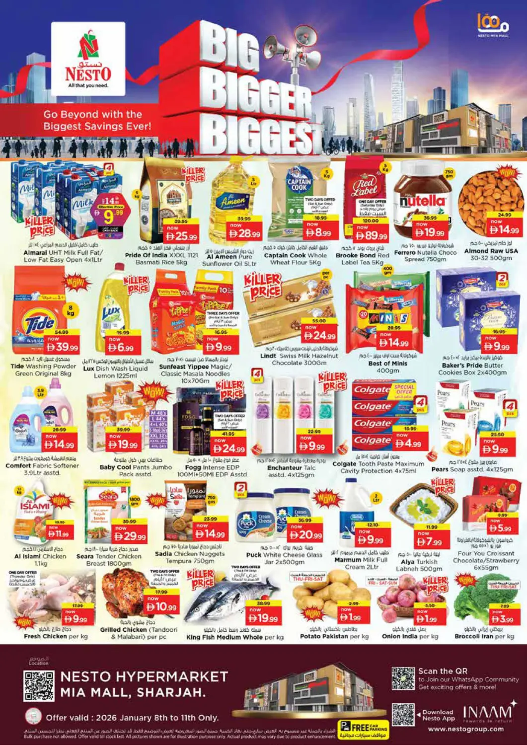 UAE - Sharjah / Ajman Nesto Hypermarket offers in D4D Online. Mia Mall, Sharjah. . Till 11th January