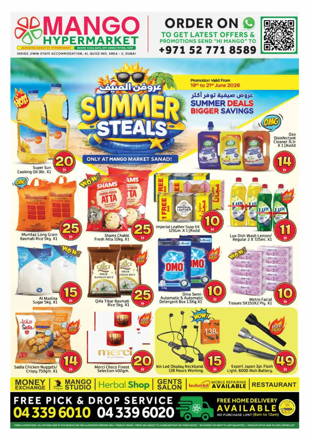 UAE - Dubai Mango Hypermarket LLC offers in D4D Online. Al Quoz -  Ind area - 2, Dubai. . Till 21st June