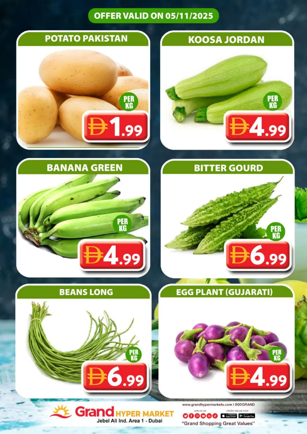UAE - Dubai Grand Hyper Market offers in D4D Online. Jebel Ali, Ind Area 1-Dubai. . Only On 5th November