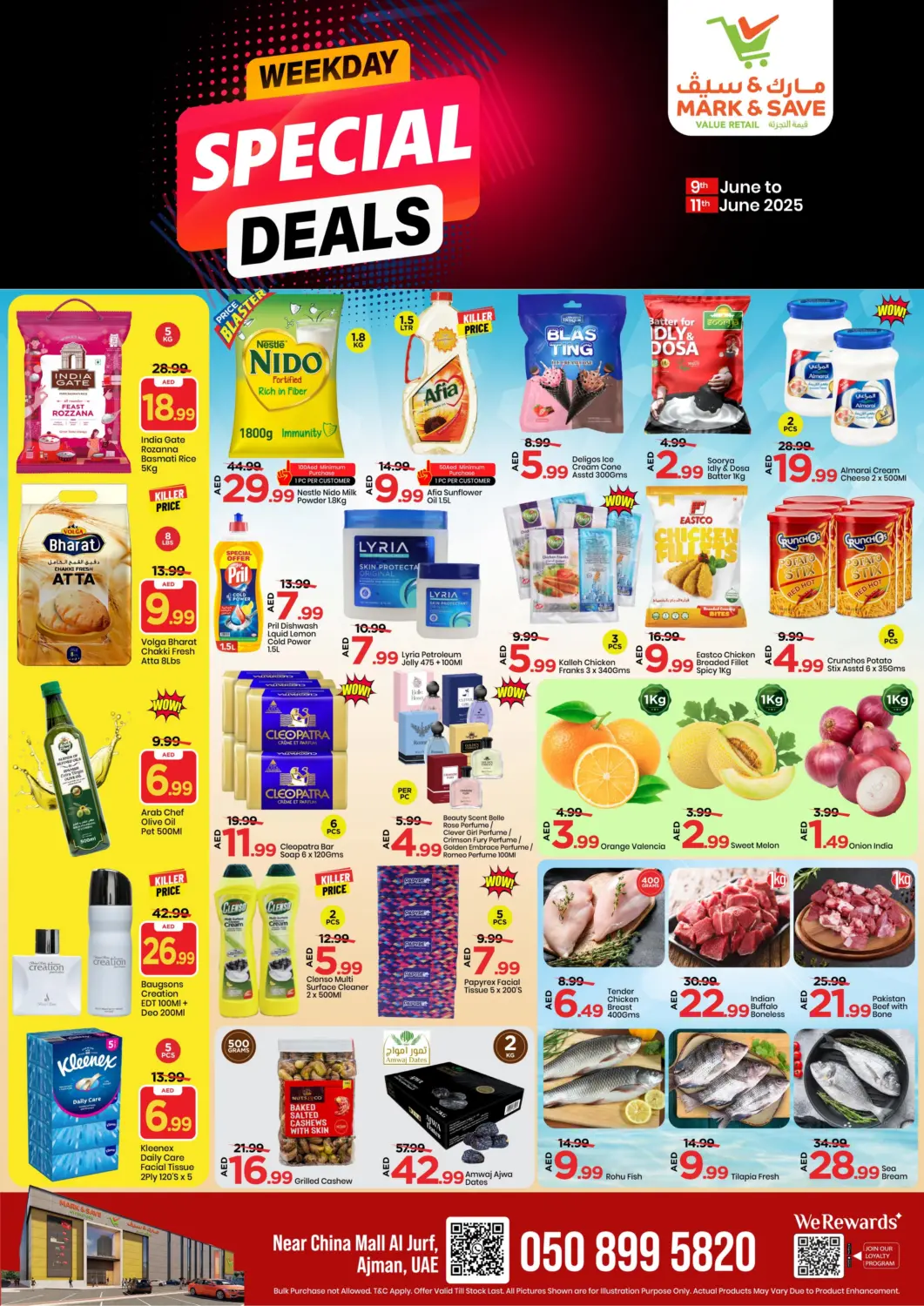 UAE - Sharjah / Ajman Mark & Save offers in D4D Online. Al Jurf ,  Ajman. . Till 11th June