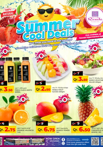 Qatar - Al-Shahaniya Rawabi Hypermarkets offers in D4D Online. Summer Cool Deals @Izghawa. . Till 25th May