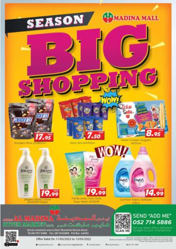 UAE - Sharjah / Ajman Ainas Al madina hypermarket offers in D4D Online. Big Shopping. . Till 13th March