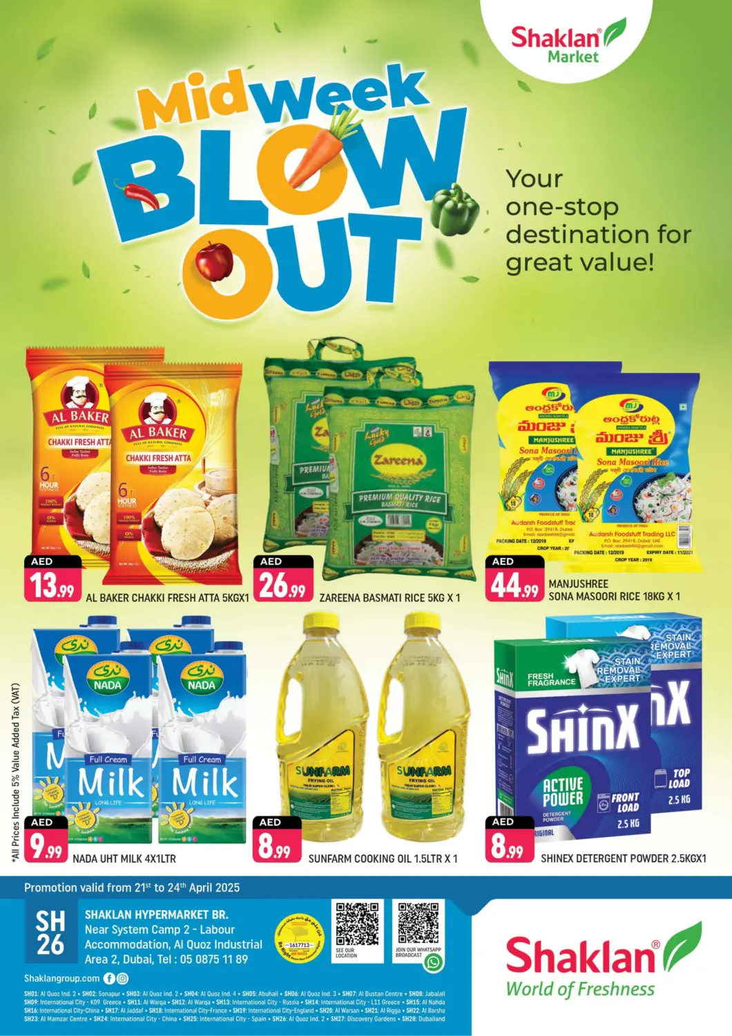 UAE - Dubai Shaklan  offers in D4D Online. Near System Camp 2 - Labour , Al quoz industrial area 2. . Till 24th April