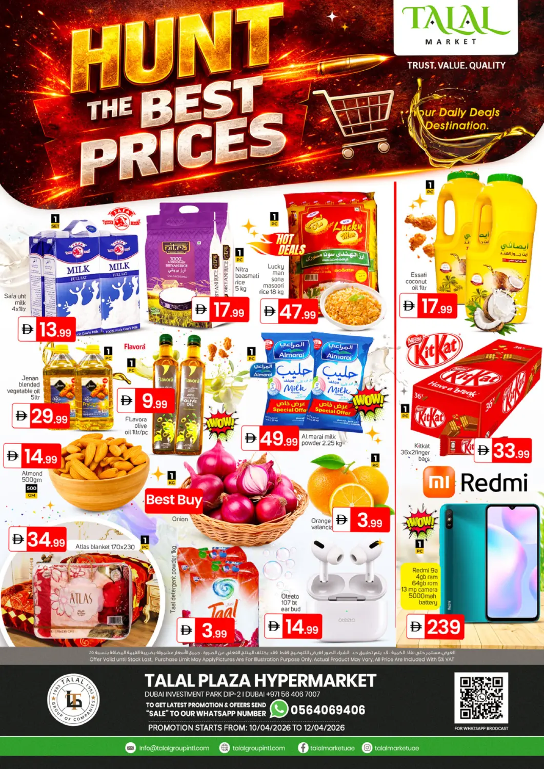UAE - Dubai TALAL MARKET offers in D4D Online. DIP -2 ,Dubai. . Till 12th April